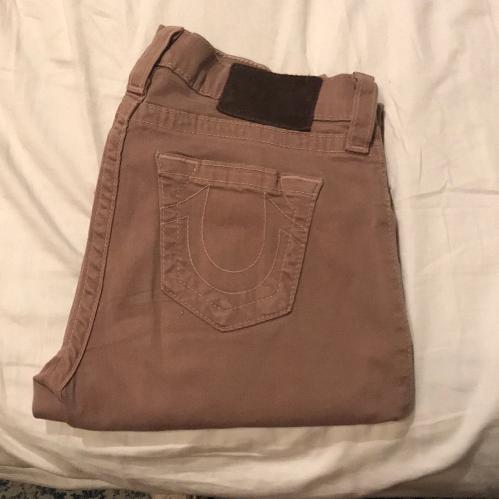 Tan skinny true religion jeans